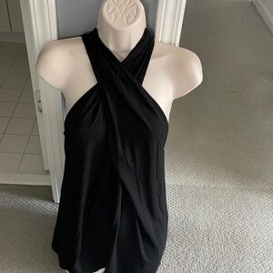 Michael Stars twisted neckline‎ top shirt O/S